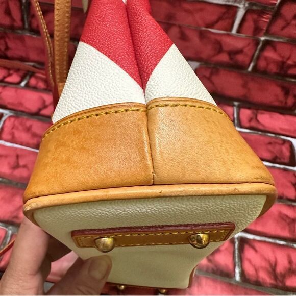 DOONEY & BOURKE Leather Chevron Striped Crossbody Bag - Picture 11 of 16